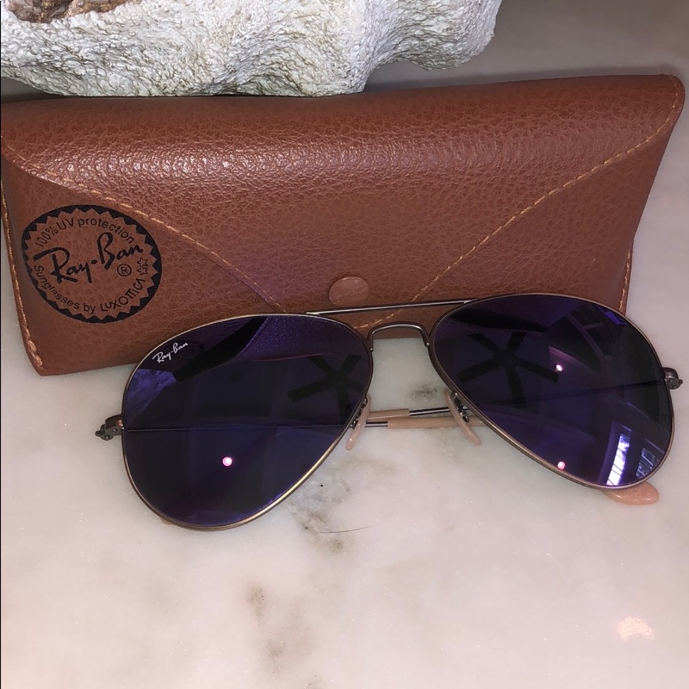 Ray-Ban Purple lens aviators